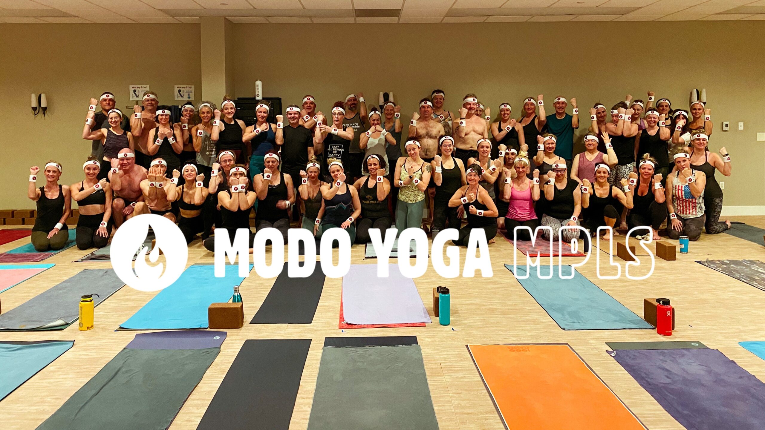 group picture after a yoga class!