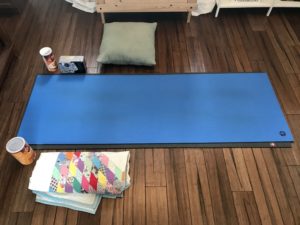 yoga mat at home