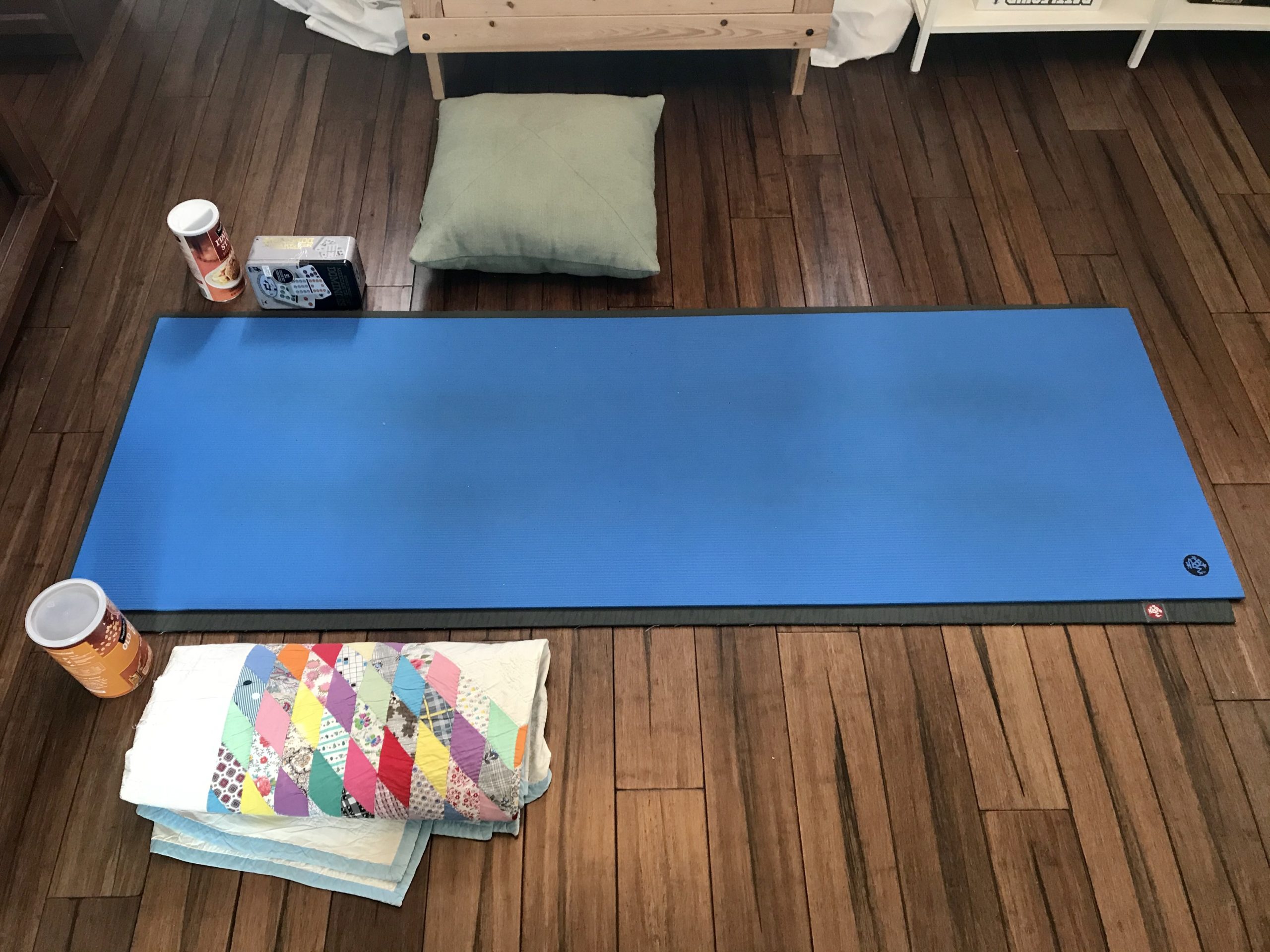 yoga mat at home