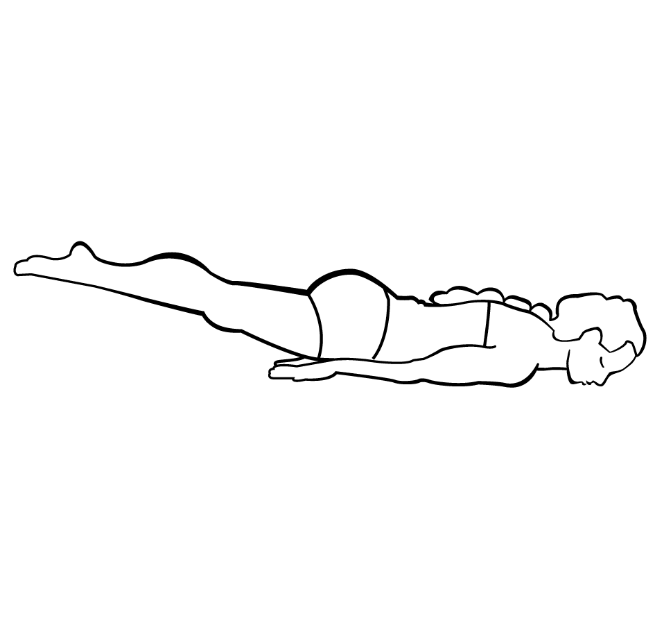 Half Locust Pose